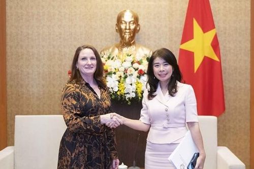 Phó Chủ nhiệm Ủy ban Đối ngoại Lê Thu Hà tiếp Đại sứ New Zealand