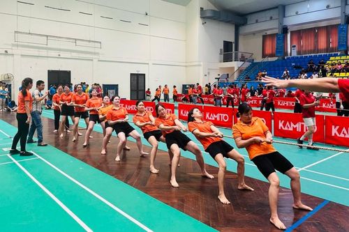 1.500 công nhân, viên chức tham gia hội khỏe quận Cầu Giấy