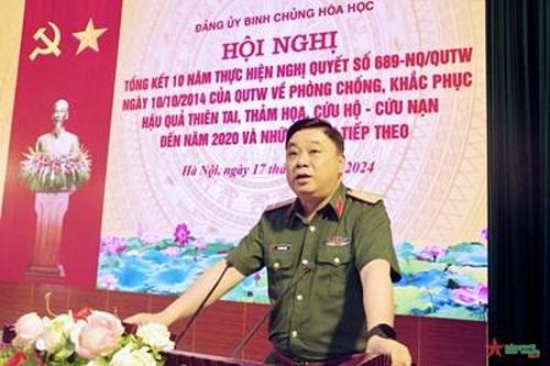 Binh chủng Hóa học: Hoàn thành xuất sắc nhiệm vụ phòng, chống thiên tai, cứu hộ - cứu nạn và ứng phó các sự cố