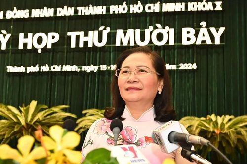 Chủ tịch HĐND TPHCM Nguyễn Thị Lệ làm Trưởng đoàn giám sát thực hiện Nghị quyết 98 của Quốc hội