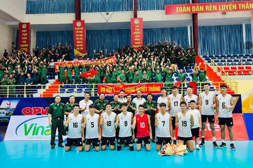 Đội bóng chuyền Biên phòng vào Chung kết Giải bóng chuyền Quân đội mở rộng 2024