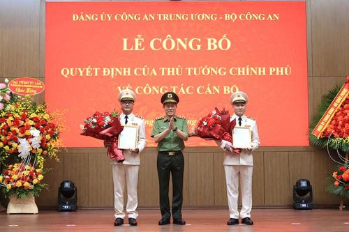 Trung tướng Phạm Thế Tùng và Thiếu tướng Nguyễn Ngọc Lâm làm Thứ trưởng Bộ Công an