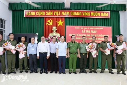 Ra mắt 6 tổ bảo vệ an ninh trật tự tham gia hòa giải mâu thuẫn cơ sở đầu tiên tại Đồng Nai