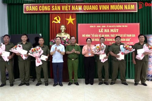 Đồng Nai ra mắt 6 tổ bảo vệ an ninh trật tự tham gia hòa giải mâu thuẫn trong nhân dân