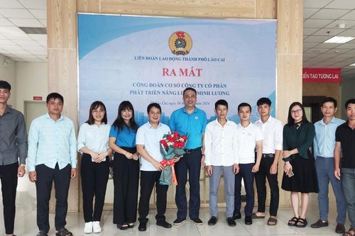 Thành lập Công đoàn cơ sở Công ty Cổ phần Phát triển năng lượng Minh Lương