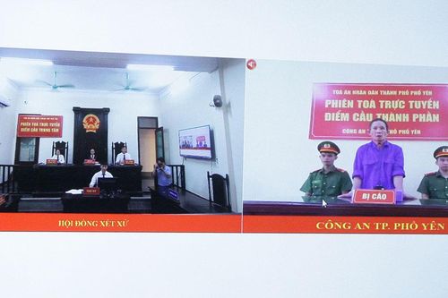 Tòa án nhân dân TP. Phổ Yên: Xét xử trực tuyến vụ án về ma túy