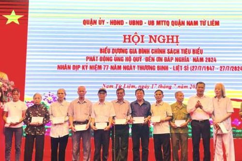 Quận Nam Từ Liêm phát động ủng hộ Quỹ 'Đền ơn, đáp nghĩa'