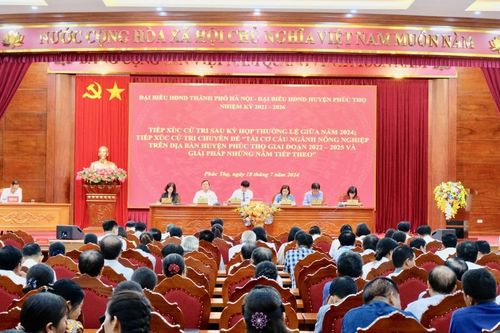 Hạ tầng sản xuất nông nghiệp - mong mỏi lớn của cử tri huyện Phúc Thọ