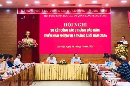 Hội đồng Khoa học các cơ quan Đảng Trung ương sơ kết công tác 6 tháng đầu năm 2024