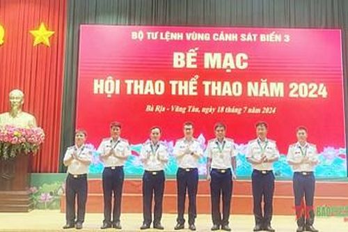 Bộ tư lệnh Vùng Cảnh sát biển 3 bế mạc hội thao thể thao năm 2024