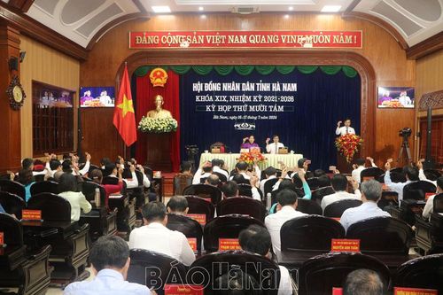 HĐND tỉnh Hà Nam khóa XIX, nhiệm kỳ 2021-2026 thông qua 27 Nghị quyết quan trọng