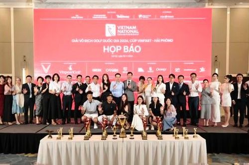 Toàn cảnh họp báo Giải Vô địch Golf Quốc gia 2024, Cúp VinFast - Hải Phòng