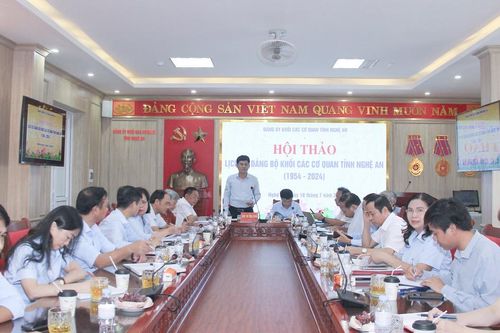 Khẳng định những đóng góp của Đảng bộ Khối Các cơ quan tỉnh Nghệ An qua 70 năm hình thành và phát triển