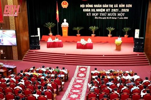Kỳ họp thứ 11 HĐND thị xã Bỉm Sơn khóa XII xem xét, thông qua 10 nghị quyết về phát triển kinh tế - xã hội