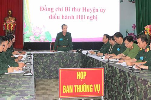 Tổ chức diễn tập khu vực phòng thủ huyện Lai Vung