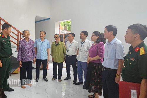 Khánh thành nhà Đại đoàn kết cho gia đình người có công ở phường Tây Sơn
