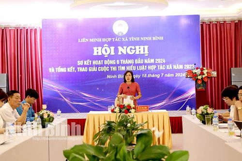 Liên minh HTX tỉnh triển khai nhiệm vụ 6 tháng cuối năm