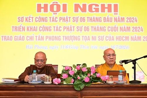 Hải Phòng: Trao quyết định bổ nhiệm trụ trì đến 22 vị Tăng, Ni trong 6 tháng đầu năm 2024