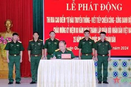 Bộ CHQS tỉnh Tuyên Quang phát động đợt thi đua cao điểm 'Tự hào truyền thống-Viết tiếp chiến công-Xứng danh Bộ đội Cụ Hồ'
