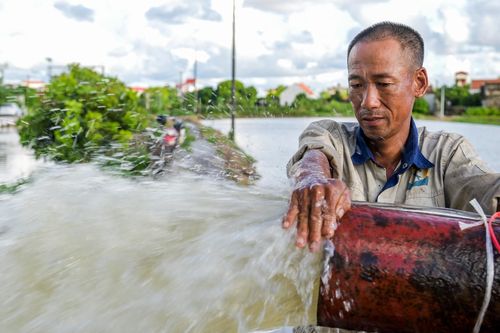 37.000ha lúa mùa ngập sâu do mưa lớn, nông dân Nam Định điêu đứng