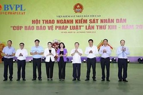 Khai mạc Hội thao ngành Kiểm sát nhân dân 'Cúp Báo Bảo vệ pháp luật' lần thứ XIII - 2024