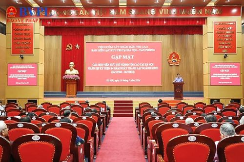 Lãnh đạo VKSND tối cao gặp mặt cán bộ hưu trí nhân dịp kỷ niệm 64 năm ngày thành lập Ngành
