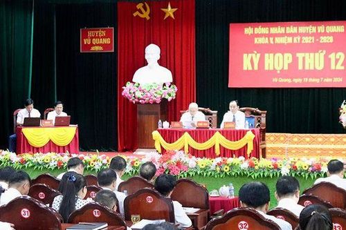 HĐND huyện Vũ Quang xem xét thông qua 6 nghị quyết quan trọng