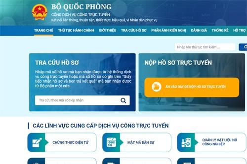 Bộ Quốc phòng dẫn đầu các bộ, ngành về Hệ thống thông tin giải quyết thủ tục hành chính