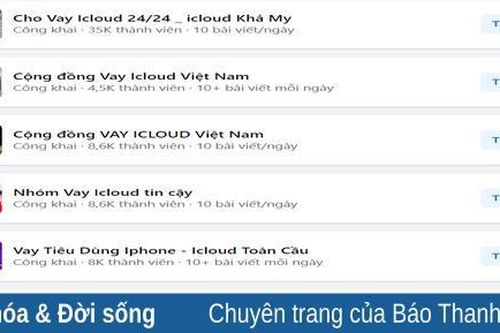 Cảnh giác trước chiêu trò 'vay tiền bằng iCloud'