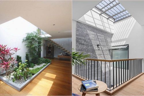 Kinh nghiệm thiết kế giếng trời cho nhà phố đẹp và hiện đại