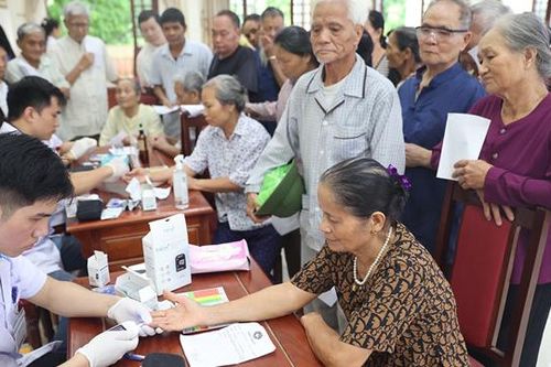 Khám, phát thuốc miễn phí cho 300 người dân xã đảo khó khăn của Thủ đô
