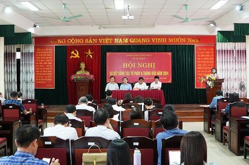 Sở Tư pháp Vĩnh Phúc tổ chức Hội nghị sơ kết công tác tư pháp 06 tháng đầu năm 2024