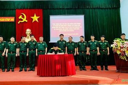 Đoàn Kinh tế-Quốc phòng 345, Quân khu 2 quyết tâm hoàn thành xuất sắc nhiệm vụ đợt thi đua cao điểm