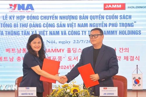TTXVN ký kết hợp đồng xuất bản sách về Tổng Bí thư Nguyễn Phú Trọng