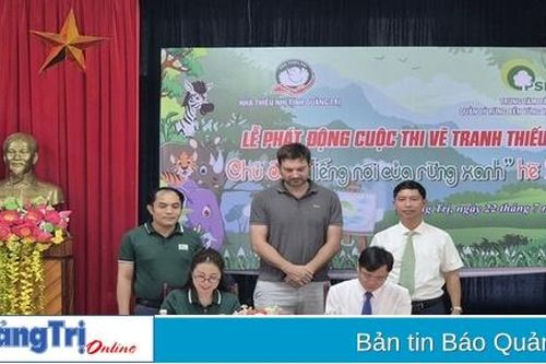 Phát động cuộc thi vẽ tranh thiếu nhi 'Tiếng nói của rừng xanh' hè 2024