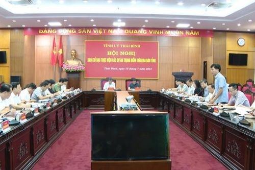 Thái Bình: Đẩy nhanh tiến độ thực hiện các dự án trọng điểm