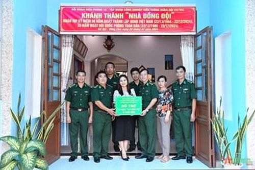 Hải đoàn Biên phòng 18 hỗ trợ xây dựng Nhà đồng đội