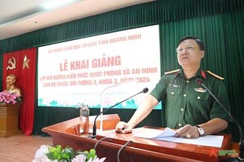 Quảng Ninh: Khai giảng lớp bồi dưỡng kiến thức quốc phòng và an ninh đối tượng 3