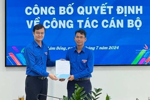 Công bố quyết định của Ban Bí thư Trung ương Đoàn về công tác cán bộ