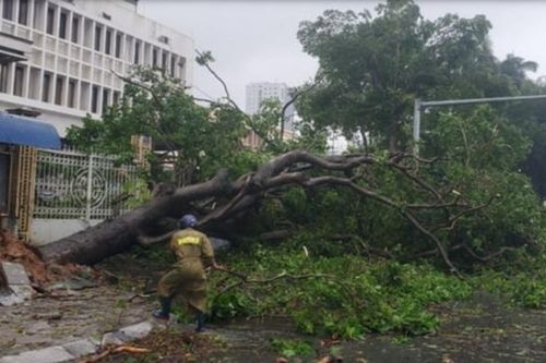 Bão suy yếu thành áp thấp nhiệt đới, mưa lớn dữ dội ở Bắc Bộ