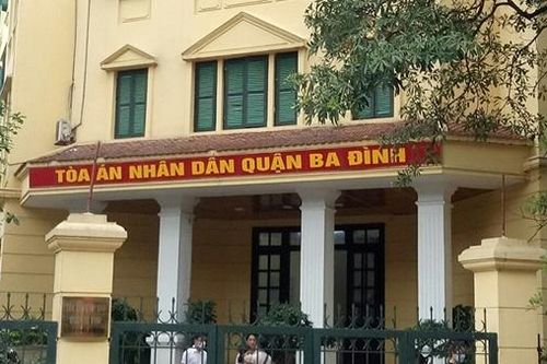 Tòa án nhân dân quận Ba Đình thông báo