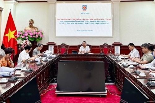 Tiếp tục hoàn thiện kết quả rà soát, tham mưu một luật sửa đổi, bổ sung một số luật
