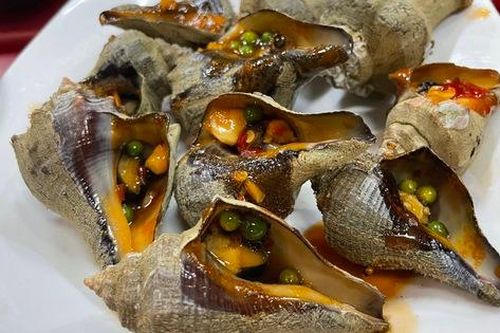 Ốc Dâu mắm nhỉ tiêu xanh - chưa ăn đã ghiền