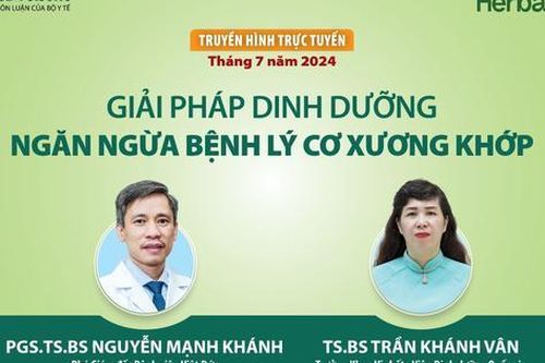 Truyền hình trực tuyến: Giải pháp dinh dưỡng ngăn ngừa bệnh lý cơ xương khớp