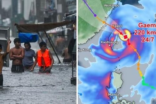 Bão Gaemi mạnh lên sát cấp siêu bão, không đổ bộ vẫn gây ngập lụt ở Philippines