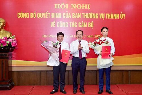 Thành ủy Hải Phòng tiếp tục điều động, bổ nhiệm nhiều cán bộ chủ chốt