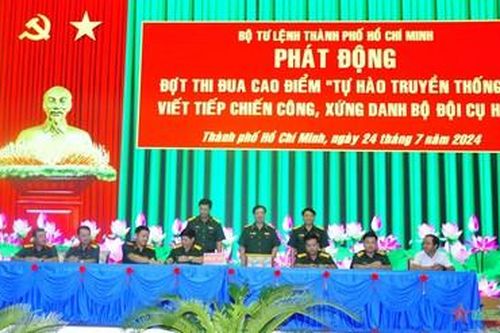 Bộ tư lệnh TP Hồ Chí Minh thi đua cao điểm kỷ niệm 80 năm Ngày thành lập Quân đội nhân dân Việt Nam