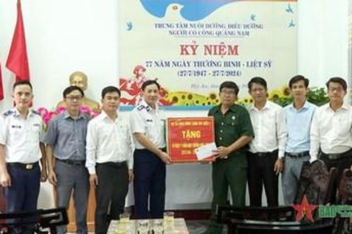 Vùng Cảnh sát biển 2 đẩy mạnh các hoạt động 'đền ơn đáp nghĩa'