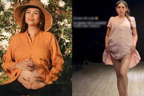 Võ Hoàng Yến có bầu 8 tháng vẫn catwalk