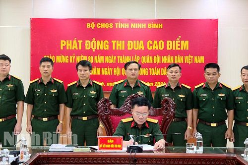 Bộ CHQS tỉnh phát động đợt thi đua cao điểm 'Tự hào truyền thống-Viết tiếp chiến công-Xứng danh Bộ đội Cụ Hồ'